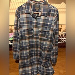 Pendleton Blue Plaid women’s Shirt dress